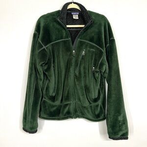 Vintage PATAGONIA R4 Jacket Full Zip High Pile Fleece Mens medium Green